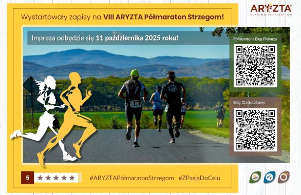 Zapisy na VIII ARYZTA Półmaraton Strzegom już otwarte!